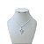 Colar Folheado Prata 925 Cruz Strass - Imagem 1