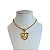Colar Folheado Ouro 18k Correntaria Mãe Strass - Imagem 1