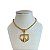 Colar Folheado Ouro 18k Correntaria Coração Nossa Senhora Cravejada - Imagem 1