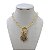Colar Folheado Ouro 18k Correntaria São Bento Strass - Imagem 1