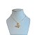 Colar Folheado Ouro 18k e Prata 925 Borboleta Cravejada - Imagem 3