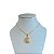Colar Folheado Ouro 18k e Prata 925 Mandala Cravejada - Imagem 1