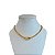 Choker Folheada Ouro 18k e Prata 925 Nó Torcida - Imagem 1
