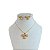 Conjunto Folheado Ouro 18k e Prata 925 Minnie Cravejada - Imagem 1