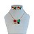 Conjunto Folheado Ouro 18k e Prata 925 Borboleta Cravejada - Imagem 1