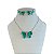 Conjunto Folheado Ouro 18k e Prata 925 Borboleta Cravejada - Imagem 9