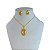 Conjunto Folheado Ouro 18k e Prata 925 Búzio - Imagem 1