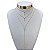 Colar Triplo Folheado Ouro 18k e Prata 925 Ponto de Luz - Imagem 1