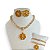 Conjunto Bijuteria Cristais Flor - Imagem 4