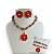 Conjunto Bijuteria Cristais Flor - Imagem 7