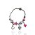 Pulseira Folheada Prata 925 Inspired Pandora Coração Strass Resinada - Imagem 1