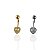 Piercing Aço Inoxidável Dourado e Prata Umbigo Coração Ponto de Luz Cravejado - Imagem 1