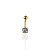 Piercing Aço Inoxidável Dourado e Prata Umbigo Ponto de Luz Cravejado - Imagem 2