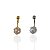 Piercing Aço Inoxidável Dourado e Prata Umbigo Ponto de Luz Cravejado - Imagem 1