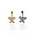Piercing Aço Inoxidável Dourado e Prata Umbigo Borboleta Cravejada - Imagem 1