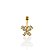 Piercing Aço Inoxidável Dourado e Prata Umbigo Borboleta Cravejada - Imagem 2