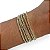 Kit 6 Pulseiras Folheada Prata 925 Strass - Imagem 1