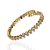 Bracelete Folheado Ouro 18k e Prata 925 Gotas Cravejada - Imagem 3