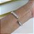Bracelete Folheado Prata 925 Navetes Cravejado - Imagem 3