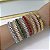 Bracelete Folheado Prata 925 Navetes Cravejado - Imagem 2