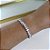 Bracelete Folheado Prata 925 Navetes Cravejado - Imagem 2
