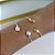 Bracelete Folheado Ouro 18k e Prata 925 Gota Dupla trabalhada - Imagem 3