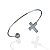 Bracelete Folheado Ouro 18k e Prata 925 Cruz Cravejada - Imagem 2