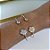 Bracelete Folheado Ouro 18k e Prata 925 Trevo Cravejado - Imagem 3