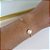 Bracelete Folheado Ouro 18k Pérola Ponto de Luz - Imagem 2