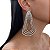 Brinco Folheado Ouro 18k e Prata 925 Strass - Imagem 2