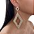 Brinco Folheado Ouro 18k e Prata 925 Strass - Imagem 1