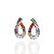 Brinco Folheado Ouro 18k e Prata 925 Gota Cravejada - Imagem 4