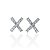 Brinco Folheado Ouro 18k e Prata 925 X Cravejado - Imagem 2