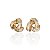 Brinco Folheado Ouro 18k e Prata 925 Trançado Cravejado - Imagem 1