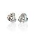 Brinco Folheado Ouro 18k e Prata 925 Trançado Cravejado - Imagem 2
