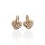 Brinco Folheado Ouro 18k e Prata 925 Coração Cravejado - Imagem 1