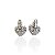 Brinco Folheado Ouro 18k e Prata 925 Coração Cravejado - Imagem 2