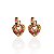 Brinco Folheado Ouro 18k e Prata 925 Coração Cravejado - Imagem 3