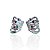 Brinco Folheado Ouro 18k e Prata 925 Tiras Cravejada - Imagem 2