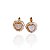 Brinco Folheado Ouro 18k e Prata 925 Coração Cravejado - Imagem 3