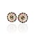 Brinco Folheado Ouro 18k e Prata 925 Mandala Cravejada - Imagem 1