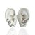 Trio Brincos Folheado Ouro 18k e Prata 925 Redondo Cravejado - Imagem 2