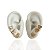 Trio Brincos Folheado Ouro 18k e Prata 925 Borboleta Cravejada - Imagem 1