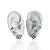 Trio Brincos Folheado Ouro 18k e Prata 925 Trevo Cravejado - Imagem 2