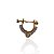 Piercing Aço Inoxidável Dourado Helix Ponto de Luz Cravejado - Imagem 1