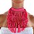 Choker Franja Lantejoulas Bijuteria - Imagem 4