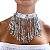 Choker Franja Lantejoulas Bijuteria - Imagem 11