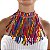 Choker Franja Lantejoulas Bijuteria - Imagem 12