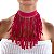 Choker Franja Lantejoulas Bijuteria - Imagem 15