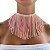 Choker Franja Fios Neon Bijuteria - Imagem 1
